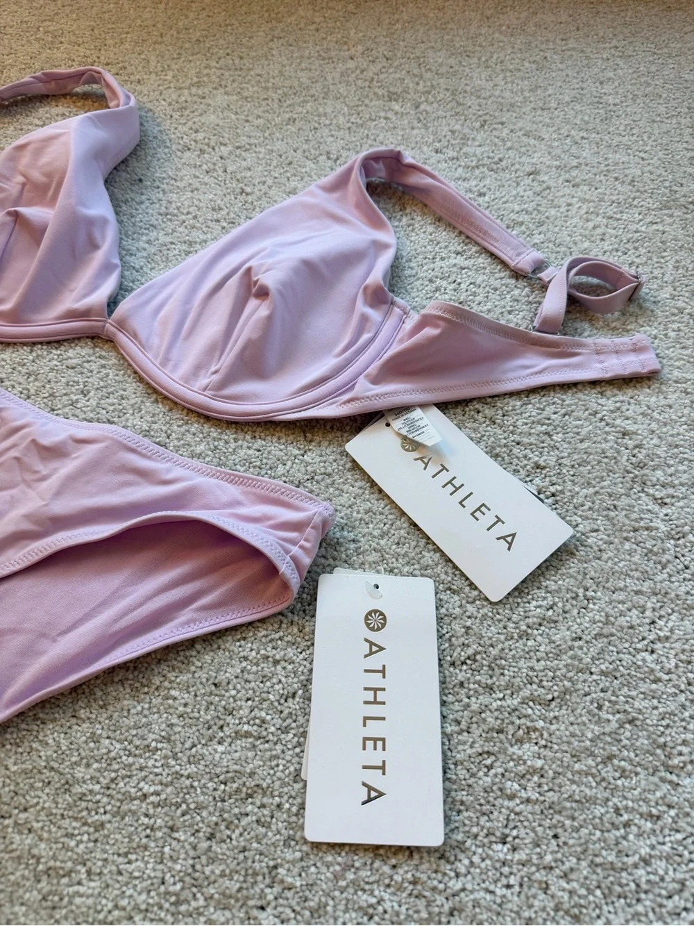 NWT Athleta Lavender Bikini Set - Picture 2 of 5
